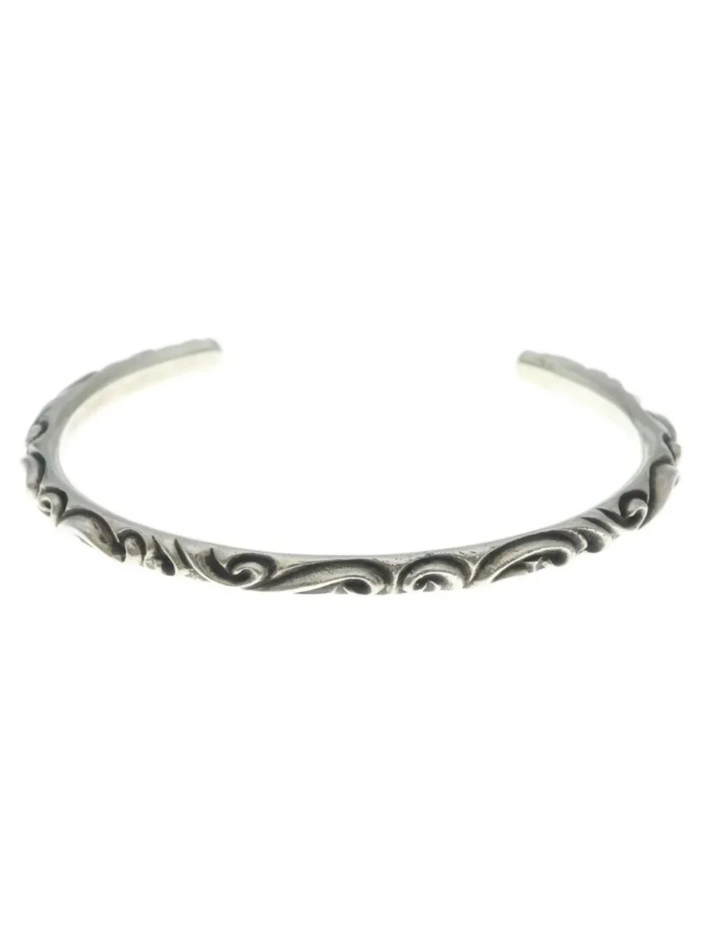 Chrome Hearts Bangle Scroll Bandbangle Bracelet Silver